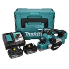 Makita DKP 181 RMJ cepillo de batería cepillo plegable 82 mm 18 V sin escobillas + 2x baterías 4,0 Ah + cargador + Makpac