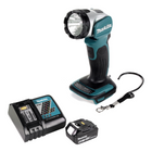 Makita DML 802 RG1 Akku Lampe für 14,4 und 18 V Akku + 1x Akku 6,0 Ah + Ladegerät