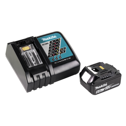 Makita DML 802 RG1 Akku Lampe für 14,4 und 18 V Akku + 1x Akku 6,0 Ah + Ladegerät