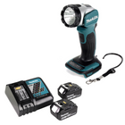 Lámpara inalámbrica Makita DML 802 RG para batería de 14,4 y 18 V + 2x batería de 6,0 Ah + cargador