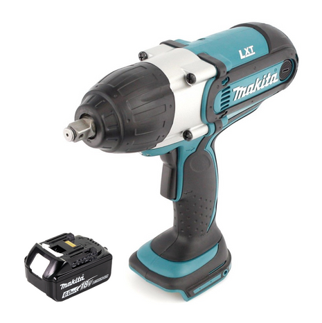 Makita DTW 450 G1 Atornillador de impacto inalámbrico 18 V 440 Nm 1/2" + 1x batería 6,0 Ah - sin cargador