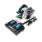 Makita DHS 900 PM2 scie circulaire à batterie 36 V (2x 18 V) 235 mm sans balais + 2x batterie 4,0 Ah + double chargeur