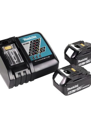 Makita DHS 900 RT2 Akku Handkreissäge 36 V ( 2x 18 V ) 235 mm Brushless + 2x Akku 5,0 Ah + Ladegerät