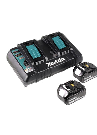 Makita DHS 900 PT2 Akku Handkreissäge 36 V ( 2x 18 V ) 235 mm Brushless + 2x Akku 5,0 Ah + Doppelladegerät