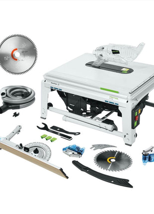 Sierra de mesa Festool TKS 80 EBS 2200 W 254 mm (575781) + hoja de sierra circular especial TF80 L (575977) + 1 cartucho KT-TKS 80 (575851)