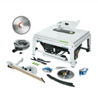 Sierra de mesa Festool TKS 80 EBS 2200 W 254 mm (575781) + hoja de sierra circular especial TF80 L (575977) + 1 cartucho KT-TKS 80 (575851)