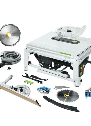 Festool TKS 80 EBS Tischkreissäge 2200 Watt 254 mm ( 575781 ) + Feinzahn Kreissägeblatt W60 ( 575976 ) + 1x KT-TKS 80 Patrone ( 575851 )