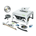 Sierra de mesa Festool TKS 80 EBS 2200 W 254 mm (575781) + hoja de sierra circular universal W40 (575975) + 1 cartucho KT-TKS 80 (575851)