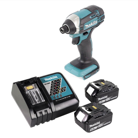 Makita DTD 152 RG 18 V 165 Nm Cordless Impact Driver + 2x 6.0 Ah Batterie + Caricabatterie