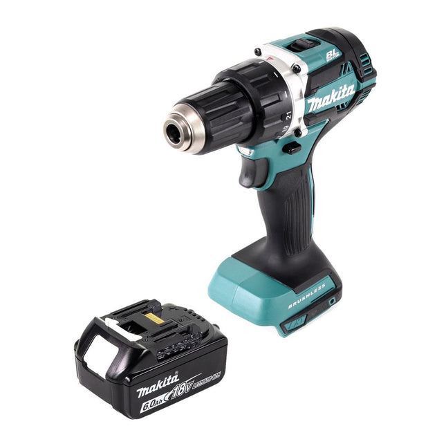 Makita DDF 484 G1 Taladro atornillador a batería sin escobillas 18 V 54 Nm + 1x batería recargable 6,0 Ah - sin cargador