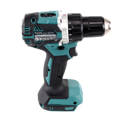 Makita DDF 484 RG1 Taladro atornillador a batería sin escobillas 18 V 54 Nm + 1x batería recargable 6,0 Ah + cargador