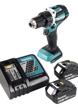 Makita DDF 484 RG taladro atornillador inalámbrico sin escobillas 18 V 54 Nm + 2 baterías 6,0 Ah + cargador