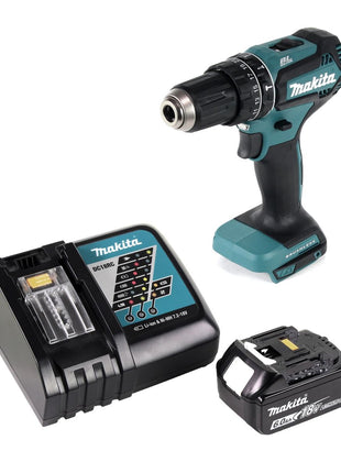 Makita DHP 485 RG1 Perceuse-visseuse à percussion sans fil 18 V 50 Nm Brushless + 1x Batterie 6,0 Ah + Chargeur