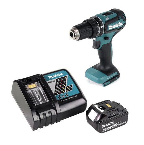 Trapano a percussione a batteria Makita DHP 485 RG1 18 V 50 Nm brushless + 1x batteria ricaricabile 6,0 Ah + caricabatterie