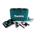 Amoladora angular a batería Makita DGA 900 PFK 36 V (2x 18 V) 230 mm sin escobillas + 2x batería 3,0 Ah + cargador doble + maletín