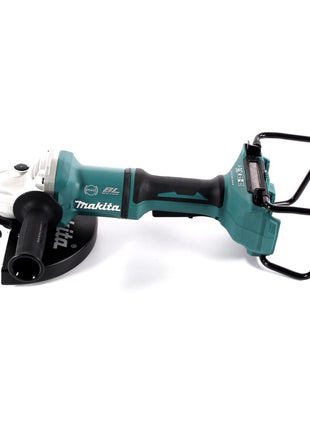 Amoladora angular a batería Makita DGA 900 MK 36 V (2x 18 V) 230 mm sin escobillas + 2x batería 4,0 Ah + maletín - sin cargador