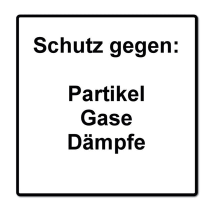 Dräger X-plore 3500 Masque de protection respiratoire, Demi-masque pour filtre à baïonnette taille S + 2x X-plore A2 Filtre à gaz ( 6738873 )