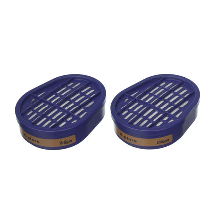Dräger X-plore 3500 Masque de protection respiratoire, Demi-masque pour filtre à baïonnette taille S + 2x X-plore A2 Filtre à gaz ( 6738873 )