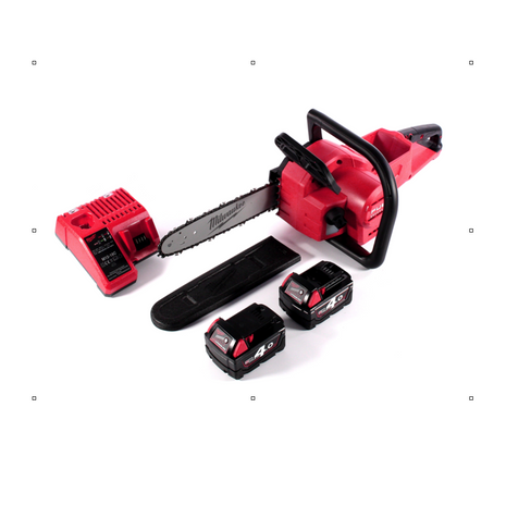 Motosierra a batería Milwaukee M18 FCHSC-402C 18 V 30 cm sin escobillas + 2x baterías 4,0 Ah + cargador