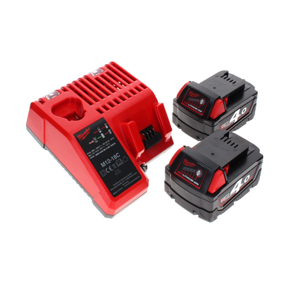 Tronçonneuse à batterie Milwaukee M18 FCOS230-402C 18 V 230 mm sans balais + 2x batteries 4,0 Ah + chargeur