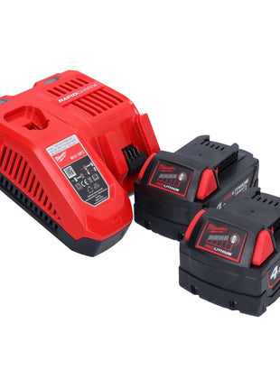 Sierra de calar a batería Milwaukee M18 FBJS-402X 18 V sin escobillas + 2x baterías 4.0 Ah + cargador + caja HD