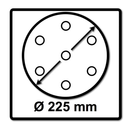 Festool STF D225/128 Schleifscheibe Granat P180 225 mm 50 Stk. ( 2x 205660 ) für Langhalsschleifer PLANEX - Toolbrothers