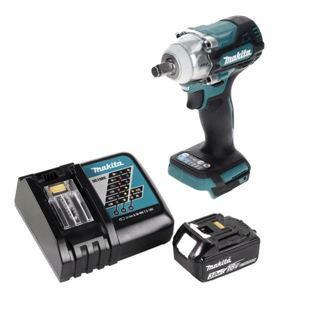 Makita DTW 300 RF1 cordless impact wrench 18 V 330 Nm 1/2" brushless + 1x rechargeable battery 3.0 Ah + charger