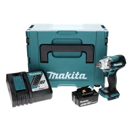 Makita DTW 300 RM1J cordless impact wrench 18 V 330 Nm 1/2" brushless + 1x rechargeable battery 4.0 Ah + charger + Makpac