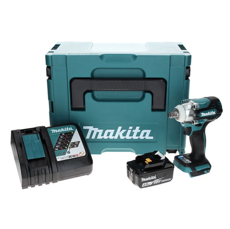 Makita DTW 300 RM1J Akku Schlagschrauber 18 V 330 Nm 1/2" Brushless + 1x Akku 4,0 Ah + Ladegerät + Makpac