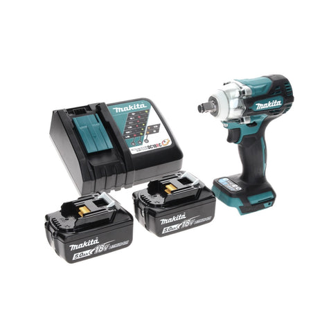 Makita DTW 300 RT cordless impact wrench 18 V 330 Nm 1/2" brushless + 2x rechargeable battery 5.0 Ah + charger