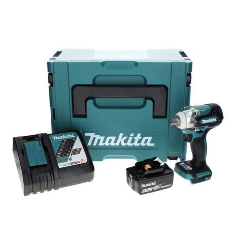 Makita DTW 300 RT1J Atornillador de impacto inalámbrico 18 V 330 Nm 1/2" sin escobillas + 1x batería 5,0 Ah + cargador + Makpac