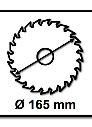 Makita CCXF16556EL EFFICUT Lame de scie circulaire 165 x 20 x 1,45 mm - 56 dents - pour bois, stratifié et plastique - 4 pcs. (2x B-57320)