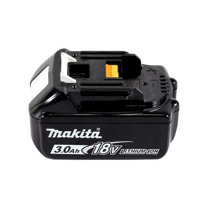 Tijeras para césped a batería Makita DUM 604 F1XJ 18 V con cuchilla para cortacésped y arbustos + 1x batería 3,0 Ah + Makpac - sin cargador