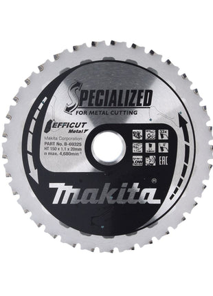 Makita MCCS15033E Lama per sega per metallo SPECIALIZED EFFICUT 150 x 1,1 x 20 mm - 33 Denti ( B-69325 )