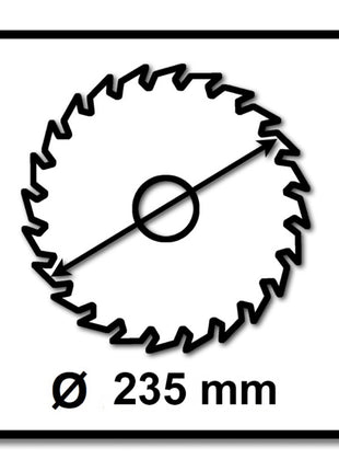 Makita CCM23524G Hoja de sierra SPECIALIZED EFFICUT 235 x 30 x 1,5 mm 4 piezas (4x E-01915) 24 dientes para madera