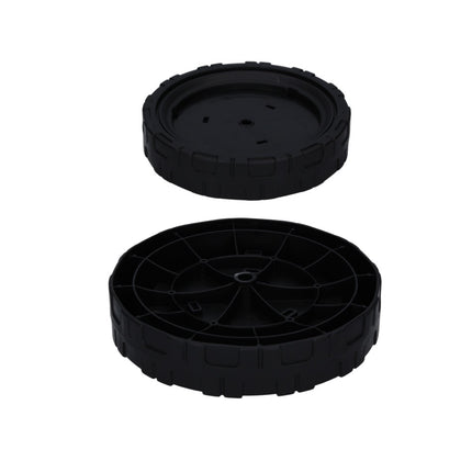 Makita DA00000330 2x Ersatzrad hinten + Makita DA00000328 2x Ersatzrad vorne für DLM 380 Akku Rasenmäher