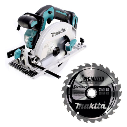 Makita DHS 680 Z Sierra circular sin cable 18 V 165 mm + hoja de sierra circular EFFICUT - sin batería, sin cargador