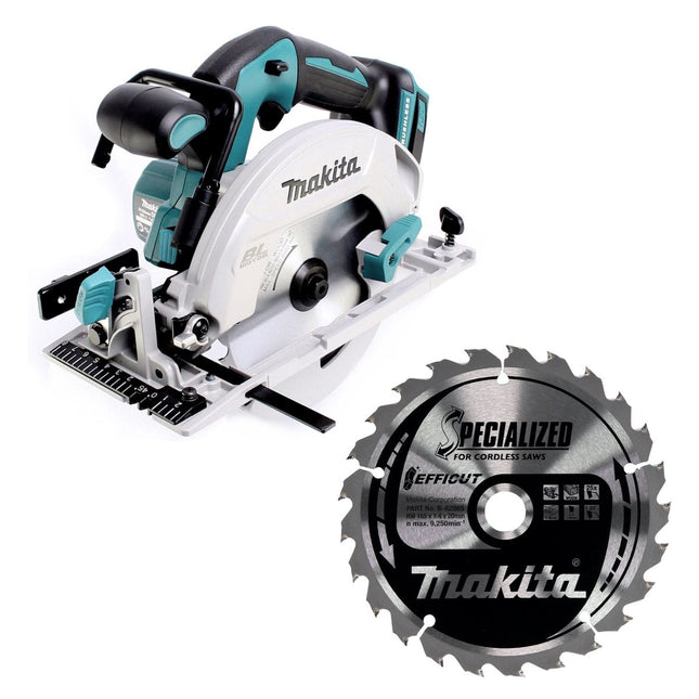 Makita DHS 680 Z Sierra circular sin cable 18 V 165 mm + hoja de sierra circular EFFICUT - sin batería, sin cargador