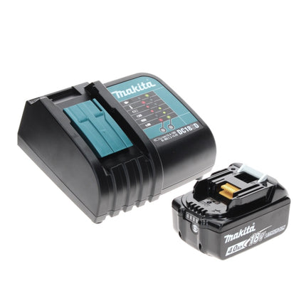 Makita DHP 485 SM1TX Trapano avvitatore con percussione a batteria 18V 50Nm + 1x Batteria 4,0 Ah + Caricabatterie + Set 70 punte + Valigetta in alluminio TX