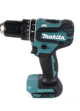 Makita DHP 485 SM1TX Trapano avvitatore con percussione a batteria 18V 50Nm + 1x Batteria 4,0 Ah + Caricabatterie + Set 70 punte + Valigetta in alluminio TX