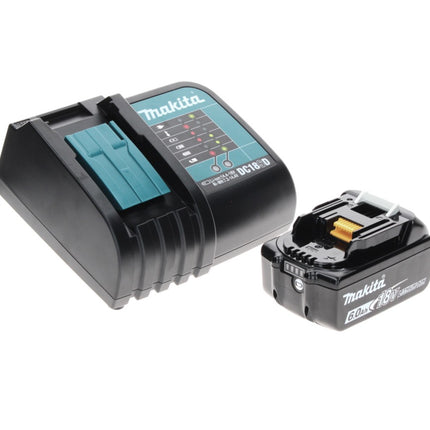 Makita DHP 485 SG1TX taladro percutor inalámbrico 18 V 50 Nm sin escobillas + 1x batería 6,0 Ah + cargador + juego de brocas de 70 piezas + maletín de aluminio TX