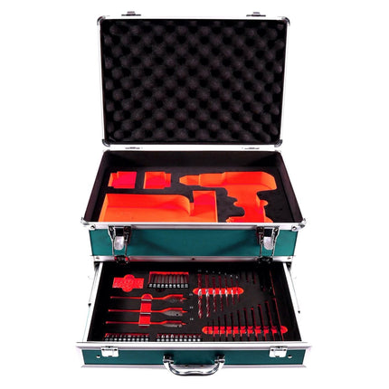 Llave de impacto a batería Makita DTD 156 SM1TX 18 V 155 Nm + 1x batería 4,0 Ah + cargador + juego de brocas de 70 piezas + maletín de aluminio TX