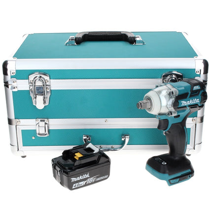 Makita DTW 285 M1TX Akku Schlagschrauber 18 V 280 Nm 1/2" Brushless + 1x Akku 4,0 Ah + 70 tlg. Bit Bohrer Set + TX Alu Koffer - ohne Ladegerät