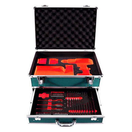 Makita DTW 300 F1TX llave de impacto a batería 18 V 330 Nm 1/2" sin escobillas + 1x batería 3,0 Ah + juego de brocas de 70 piezas + maletín de aluminio TX - sin cargador