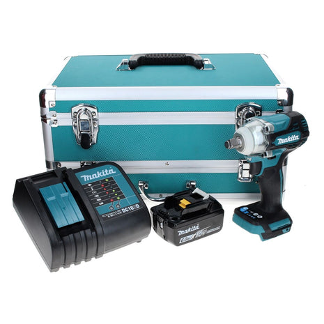 Makita DTW 300 SG1TX Akku Schlagschrauber 18 V 330 Nm 1/2" Brushless + 1x Akku 6,0 Ah + Ladegerät + 70 tlg. Bit Bohrer Set + TX Alu Koffer