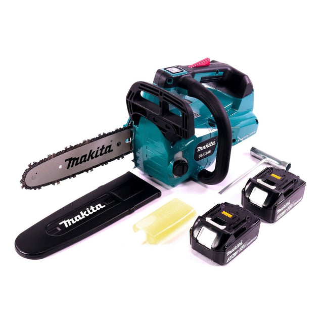 Makita DUC 256 F Motosega a batteria 36 V ( 2x 18 V ) Brushless 25 cm + 2x batteria 3.0 Ah - senza caricabatteria