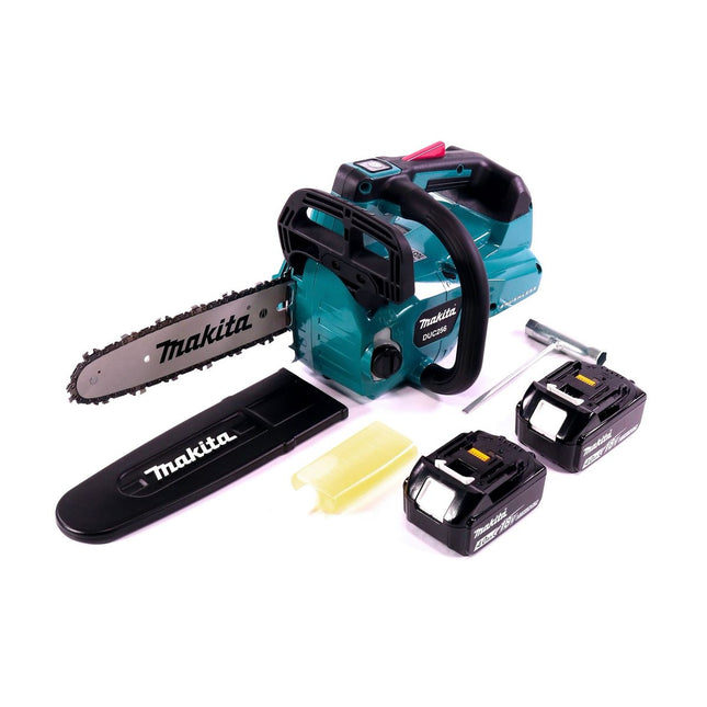 Makita DUC 256 M Motosega a batteria 36 V ( 2x 18 V ) Brushless 25 cm + 2x batteria 4.0 Ah - senza caricabatterie