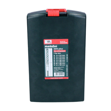 Metabo P4P Set di 7 punte per foratura SDS plus / P4P Premium ( 626245000 ) - per muratura e calcestruzzo