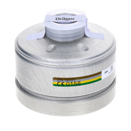 Dräger X-plore Rd40 Filtre respiratoire A2B2E2K2 EN14387 pour masques complets X-plore 6000 et demi-masques X-plore 4000 ( 6738804 )