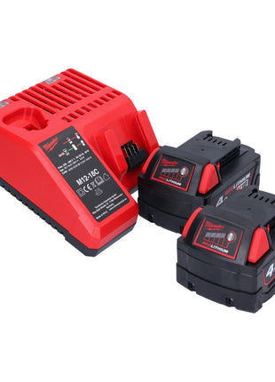 Milwaukee M18 BHG-402 akumulatorowy pistolet na gorące powietrze 18 V 470 °C + 2x akumulator 4,0 Ah + ładowarka